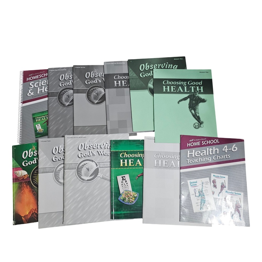 Abeka Homeschool Grade 6 Science and Health Curriculum Set Christian Education